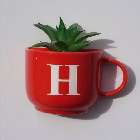 Monogram Cup Planters | Table Accessories | Personalised Gift | Wall Decor